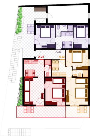 Apartments Luka second floor plan